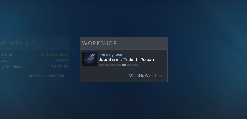 A revised Steam Workshop module is showing.